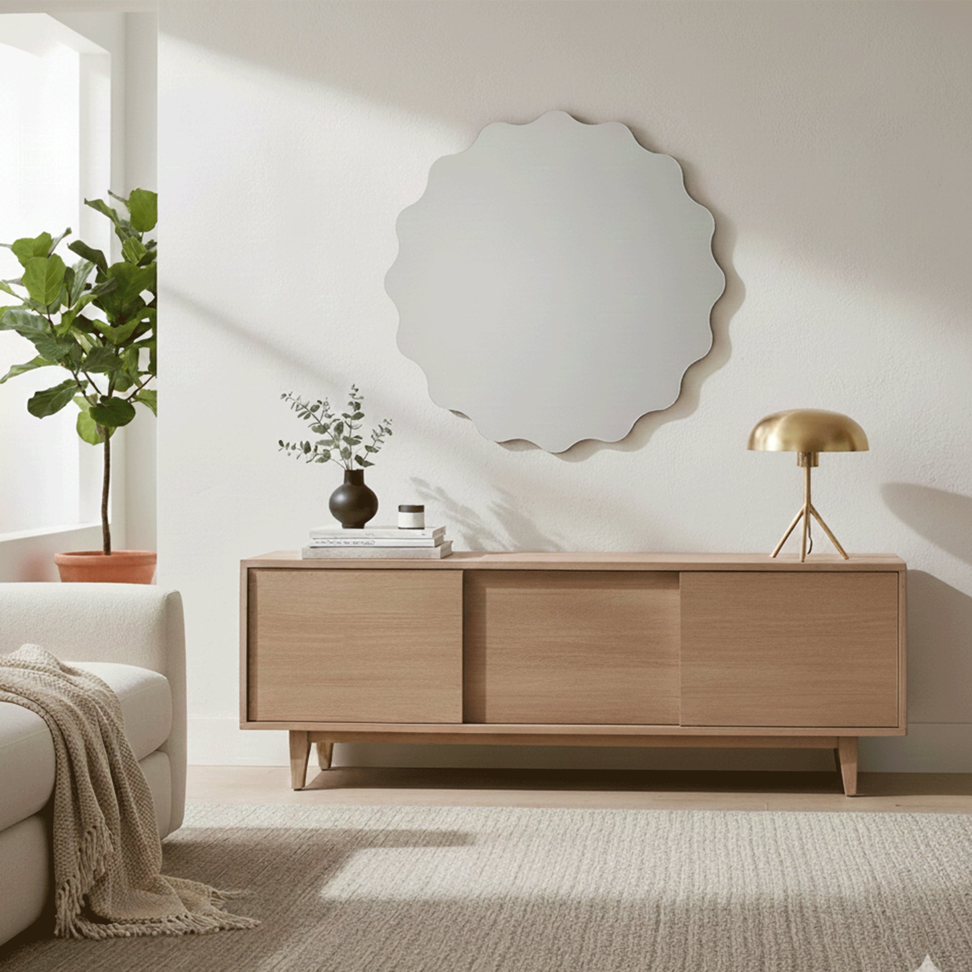 Peony Mirror 60cm (PS)