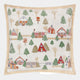 Winter Ski Lodges - Embroidered Cushion