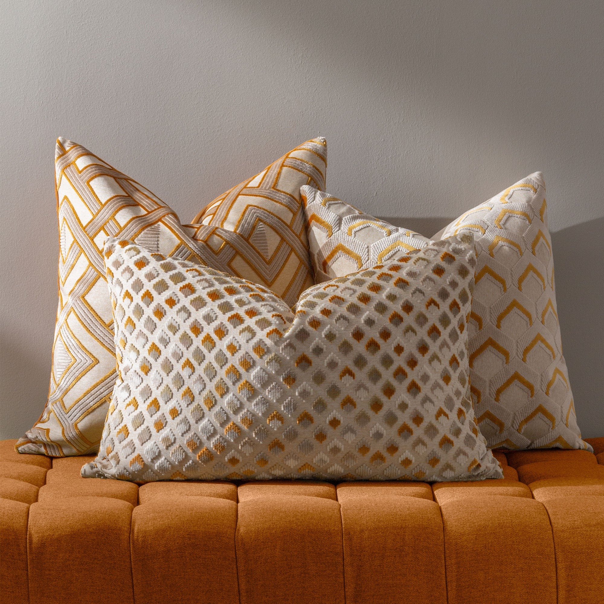 Ledbury - Gold Cushion 45x45cm