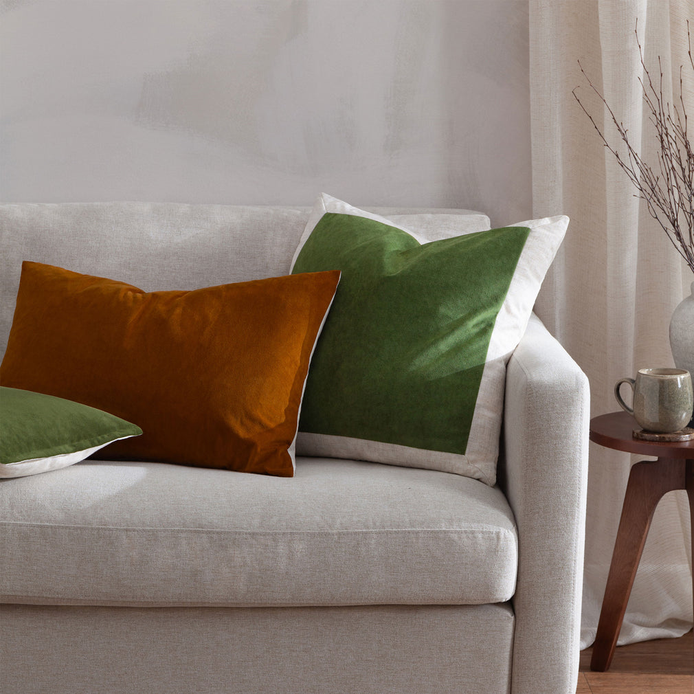 Darland - Velvet Cushion, Pecan