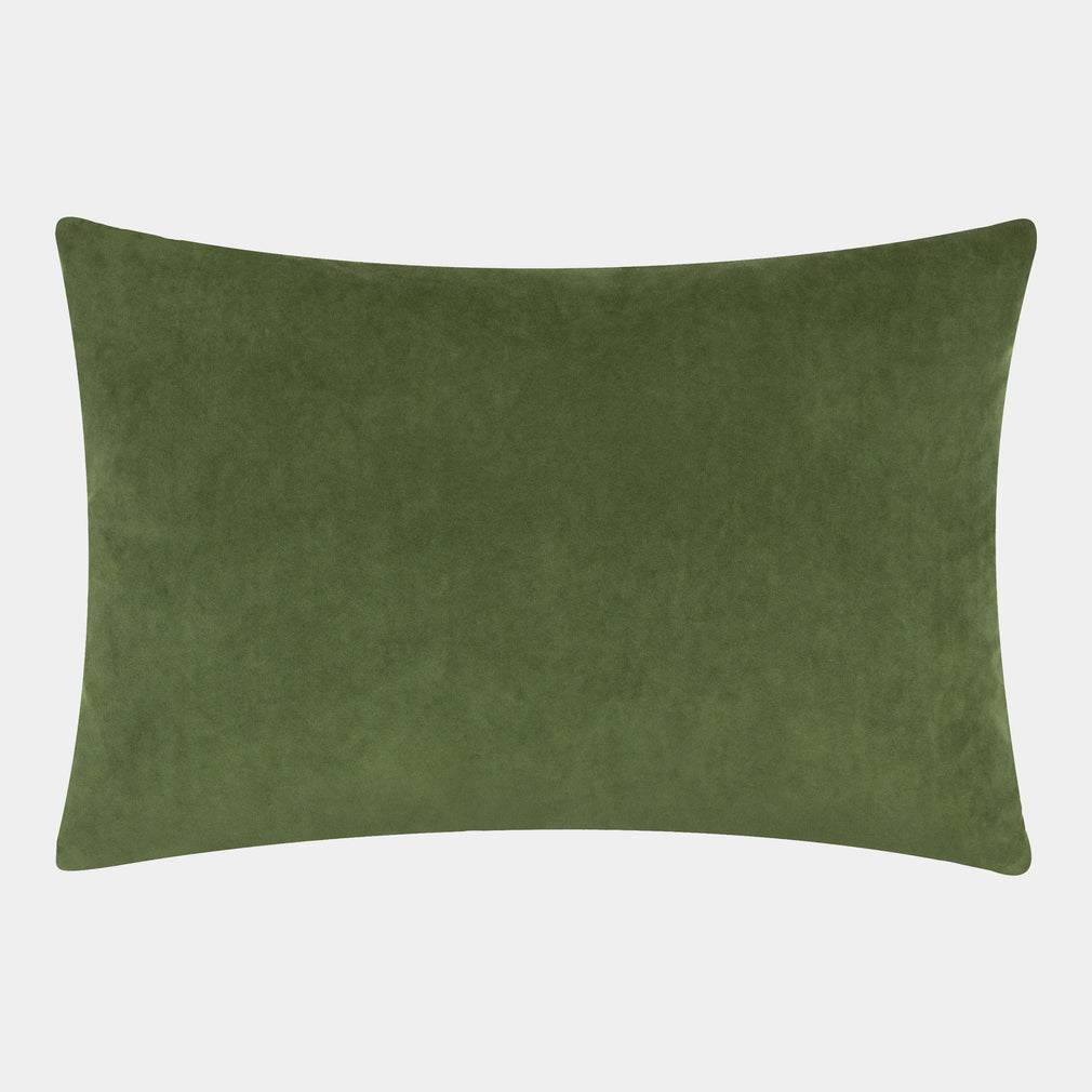 Darland - Velvet Cushion, Olive Oil