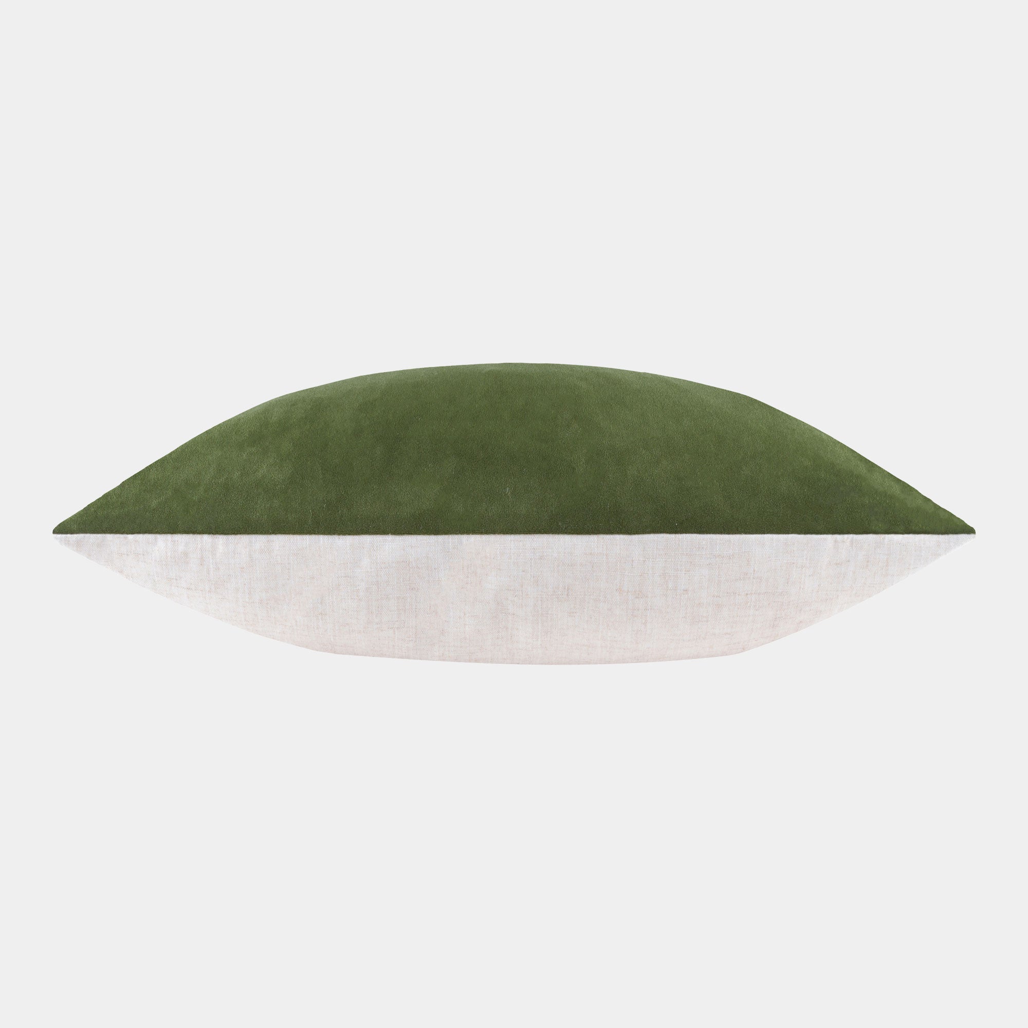 Darland - Velvet Cushion, Olive Oil