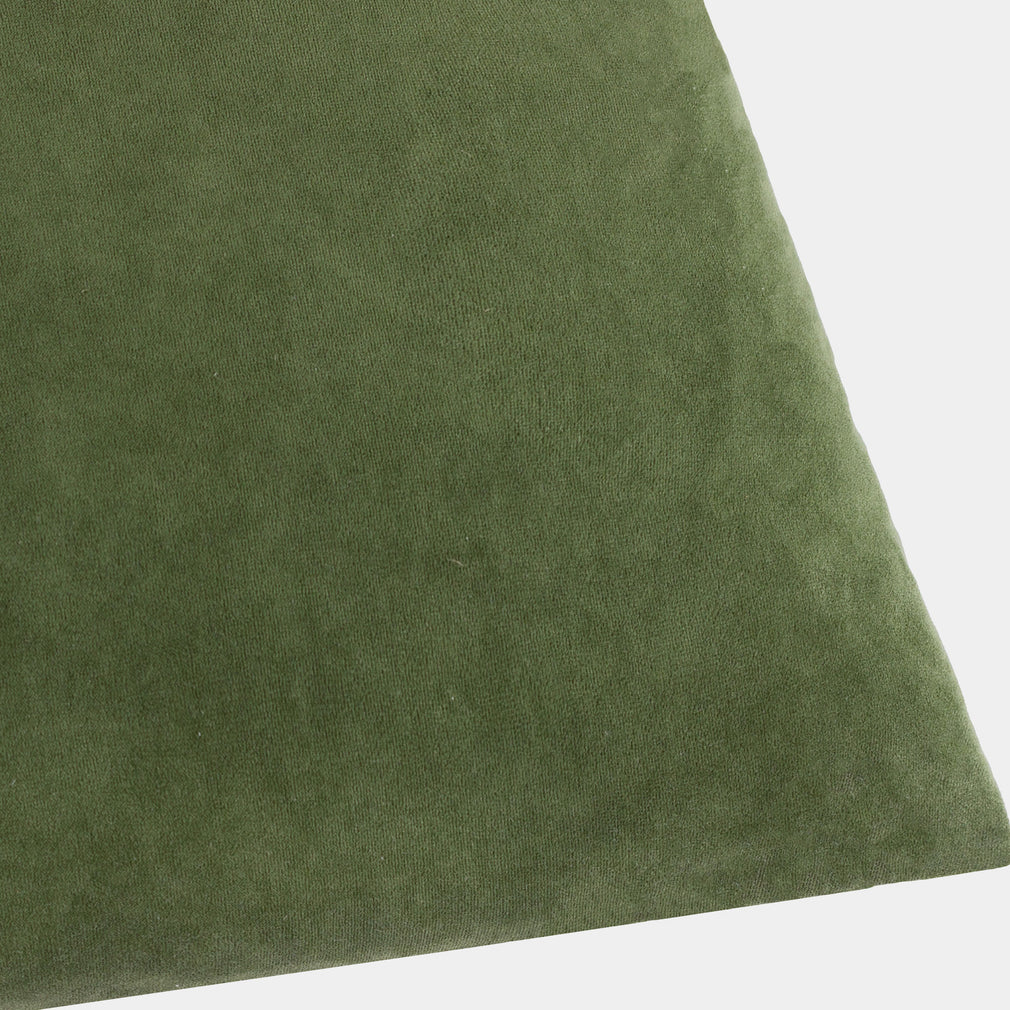 Darland - Velvet Cushion, Olive Oil