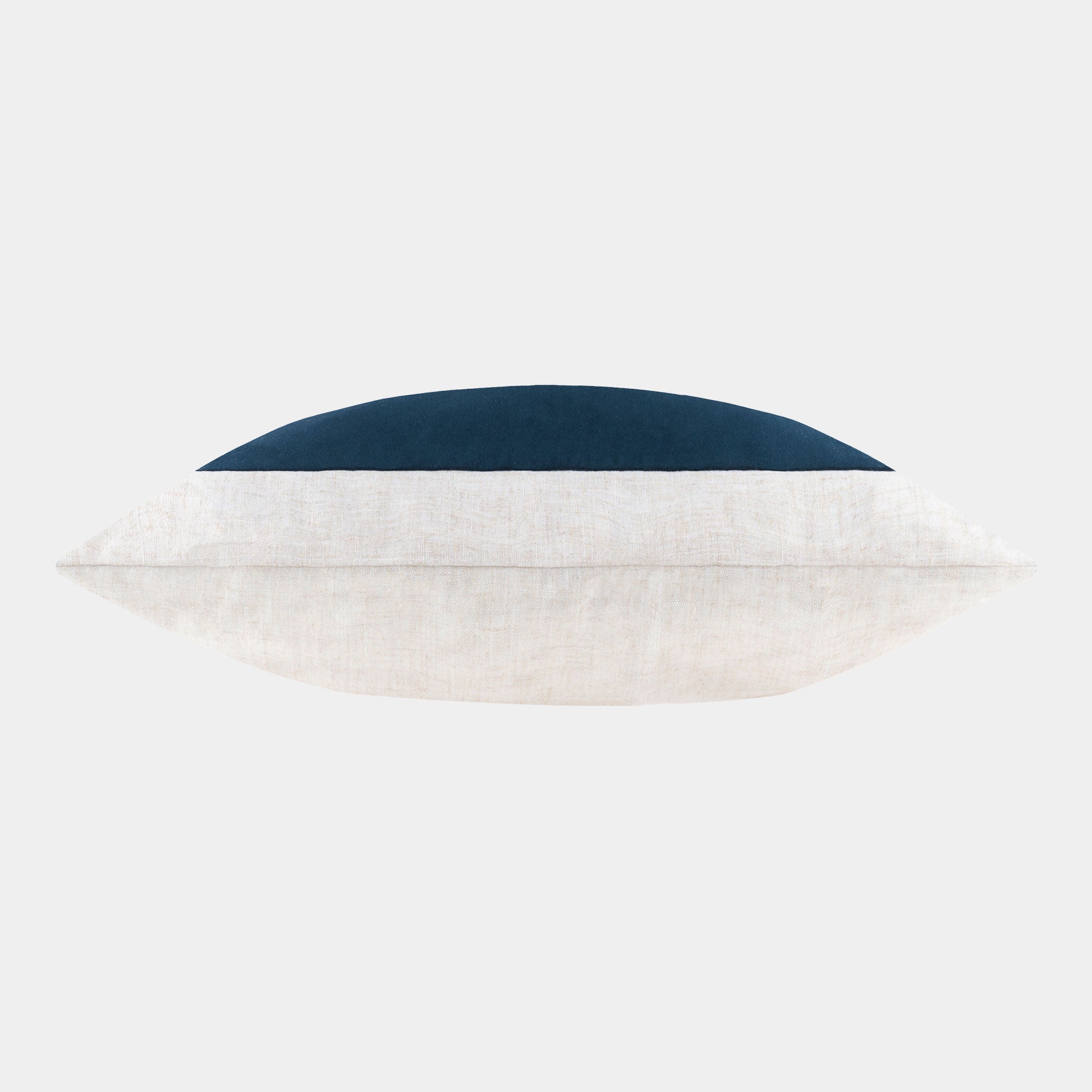 Auden Linen - Velvet Cushion, Indigo