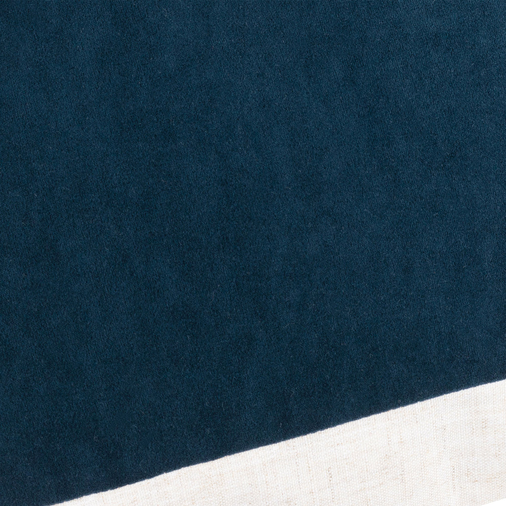 Auden Linen - Velvet Cushion, Indigo