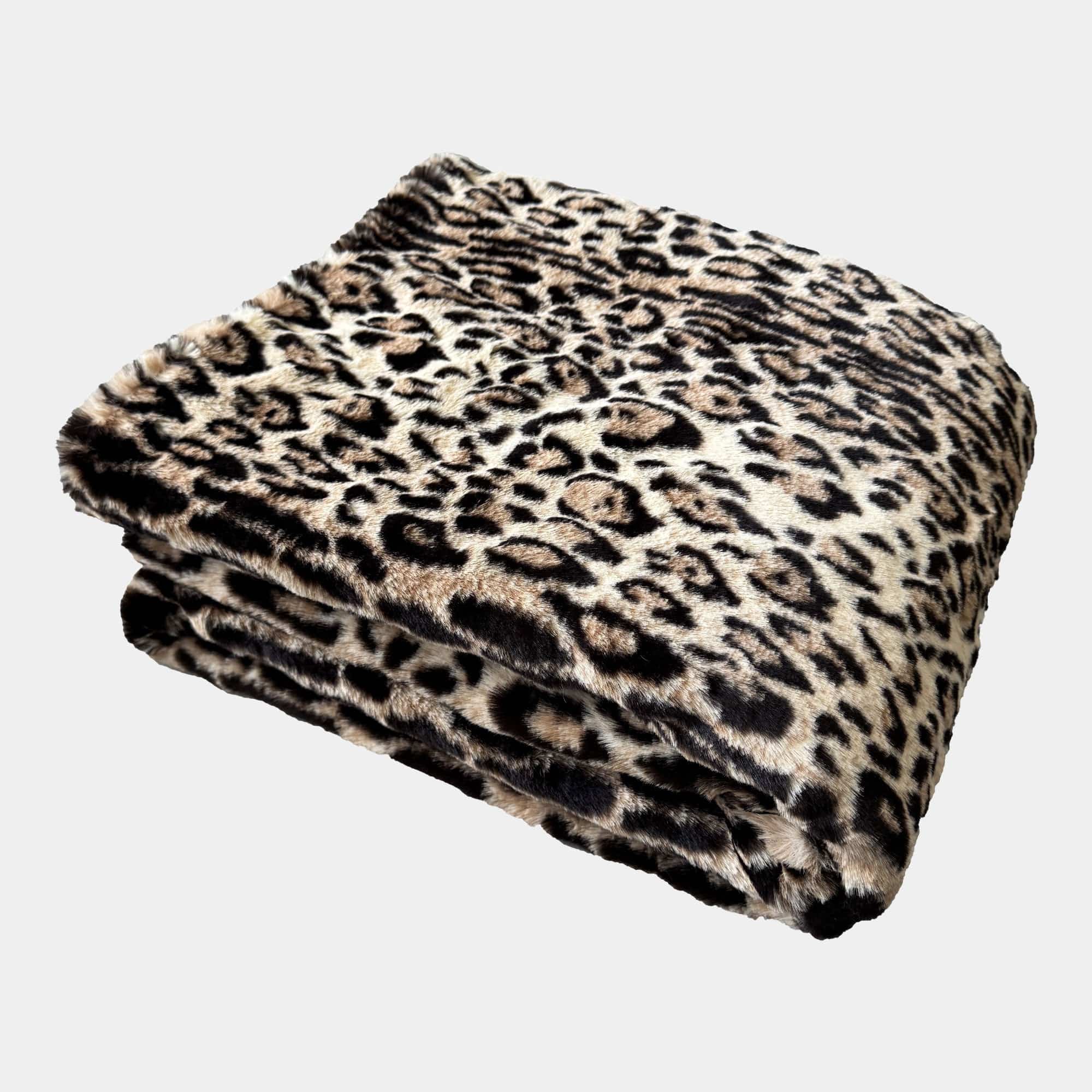 Leopard - Faux Fur Throw, 130x170cm