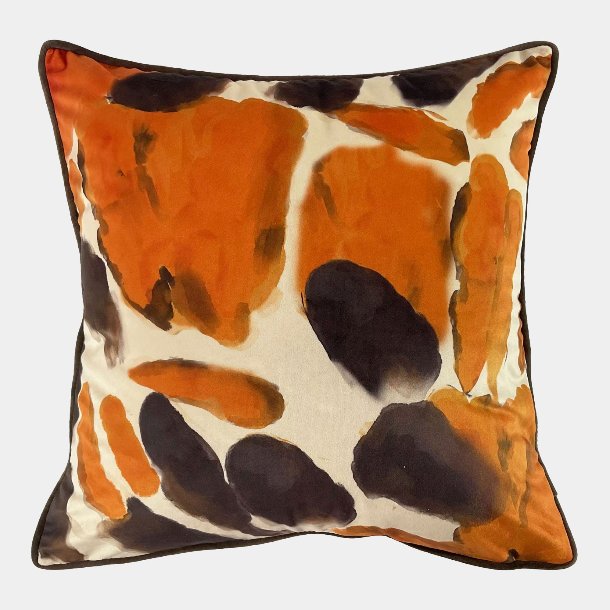 Abstract - Cushion, Chocolate Orange, 45x45cm