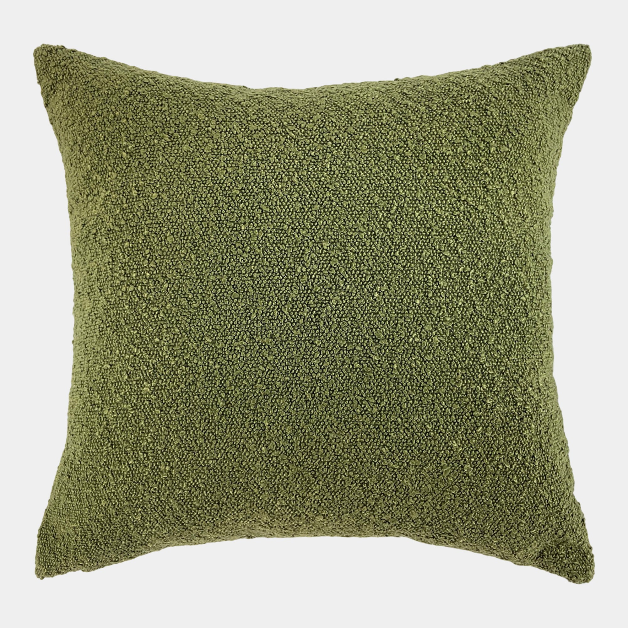 Boucle - Circles Cushion, Olive Brown, 45x45cm