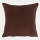 Palms - Embroidered Cushion, Gold Chocolate, 45x45cm