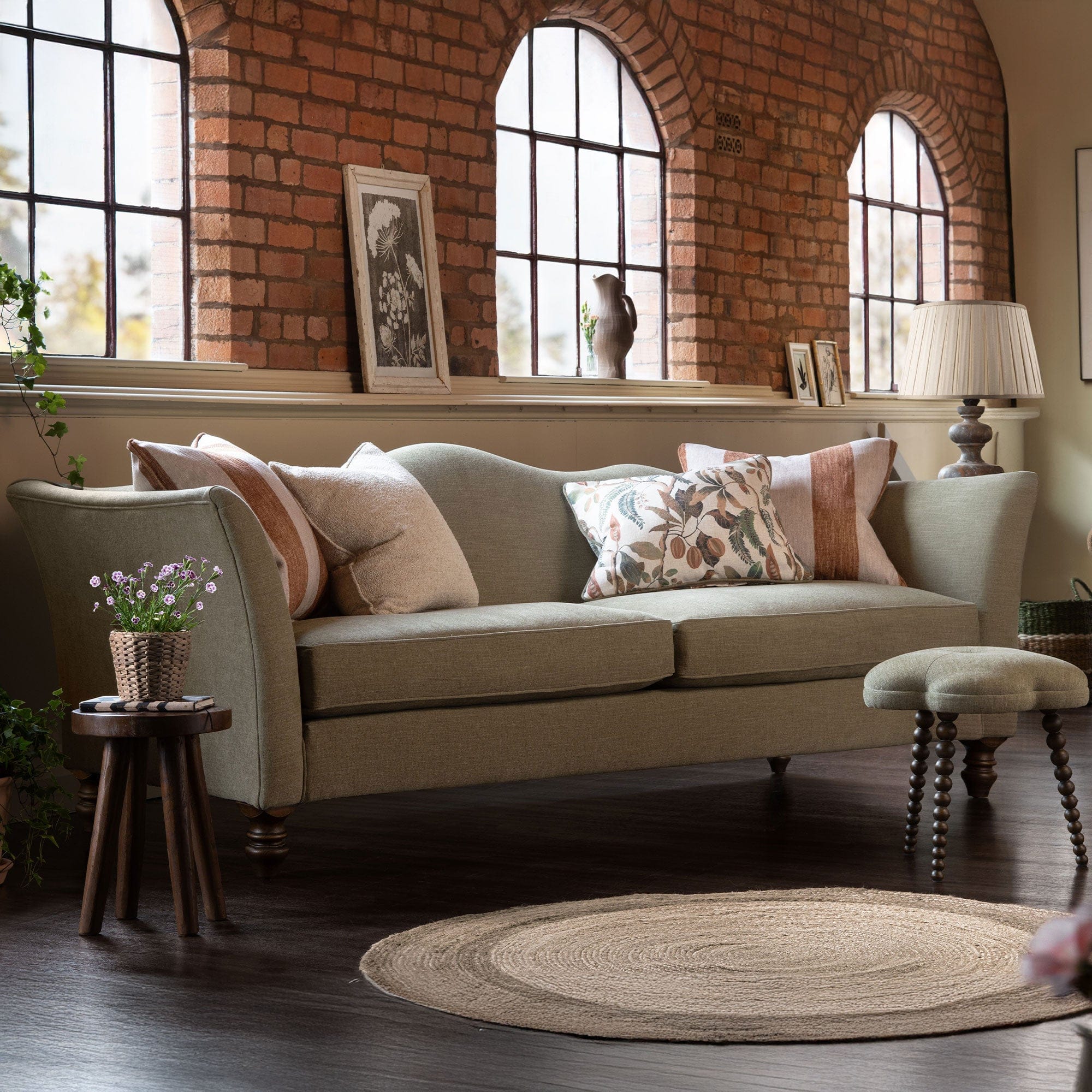 Grand Sofa Bench Seat In Fabric Grade A