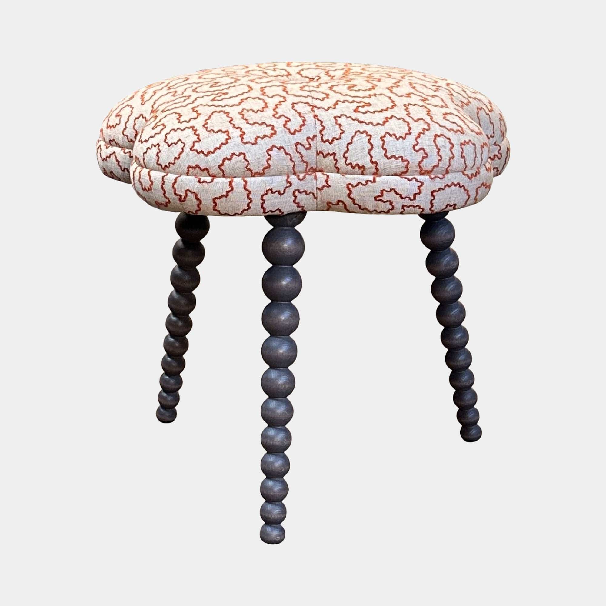 Blossom - Legged Footstool In Fabric Grade B