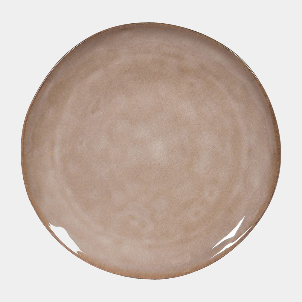 Topaz Organic - Dinner Plates Set, Taupe