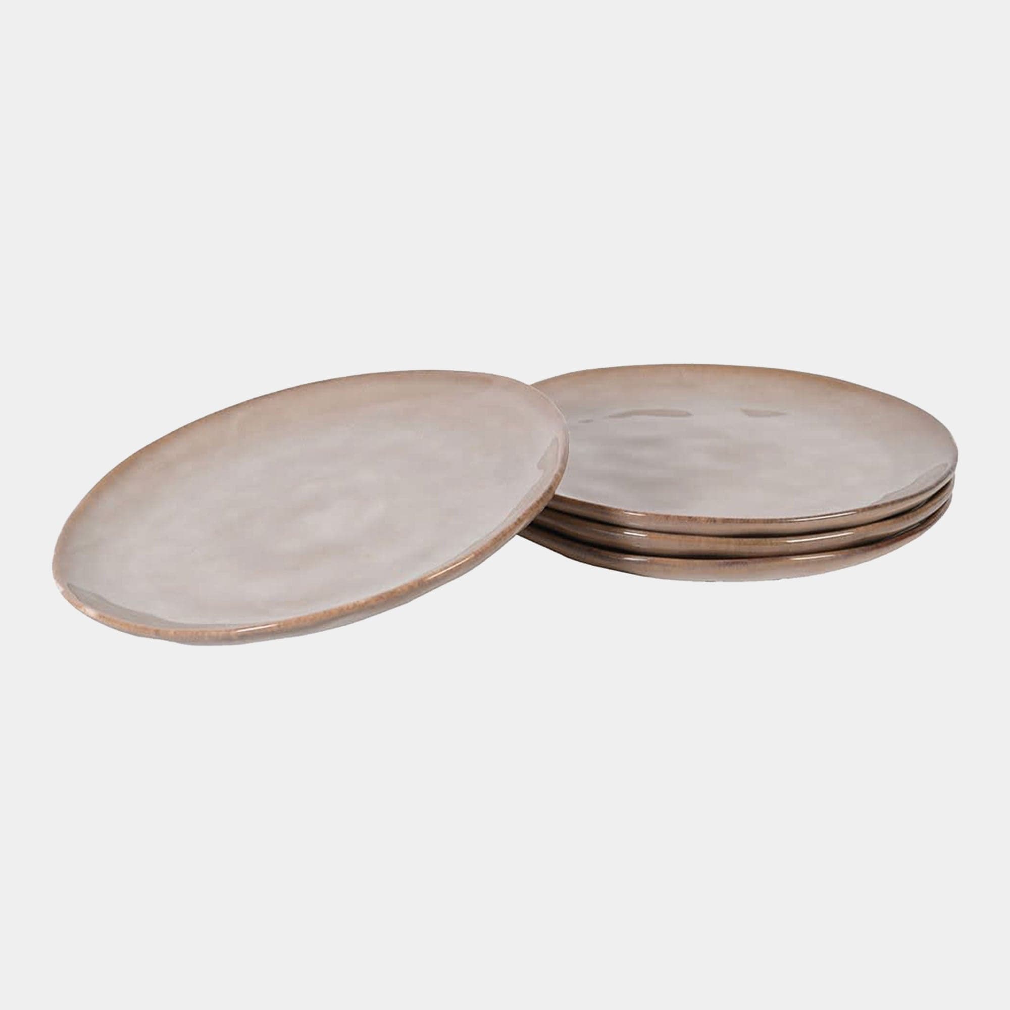 Topaz Organic - Side Plates Set, Taupe