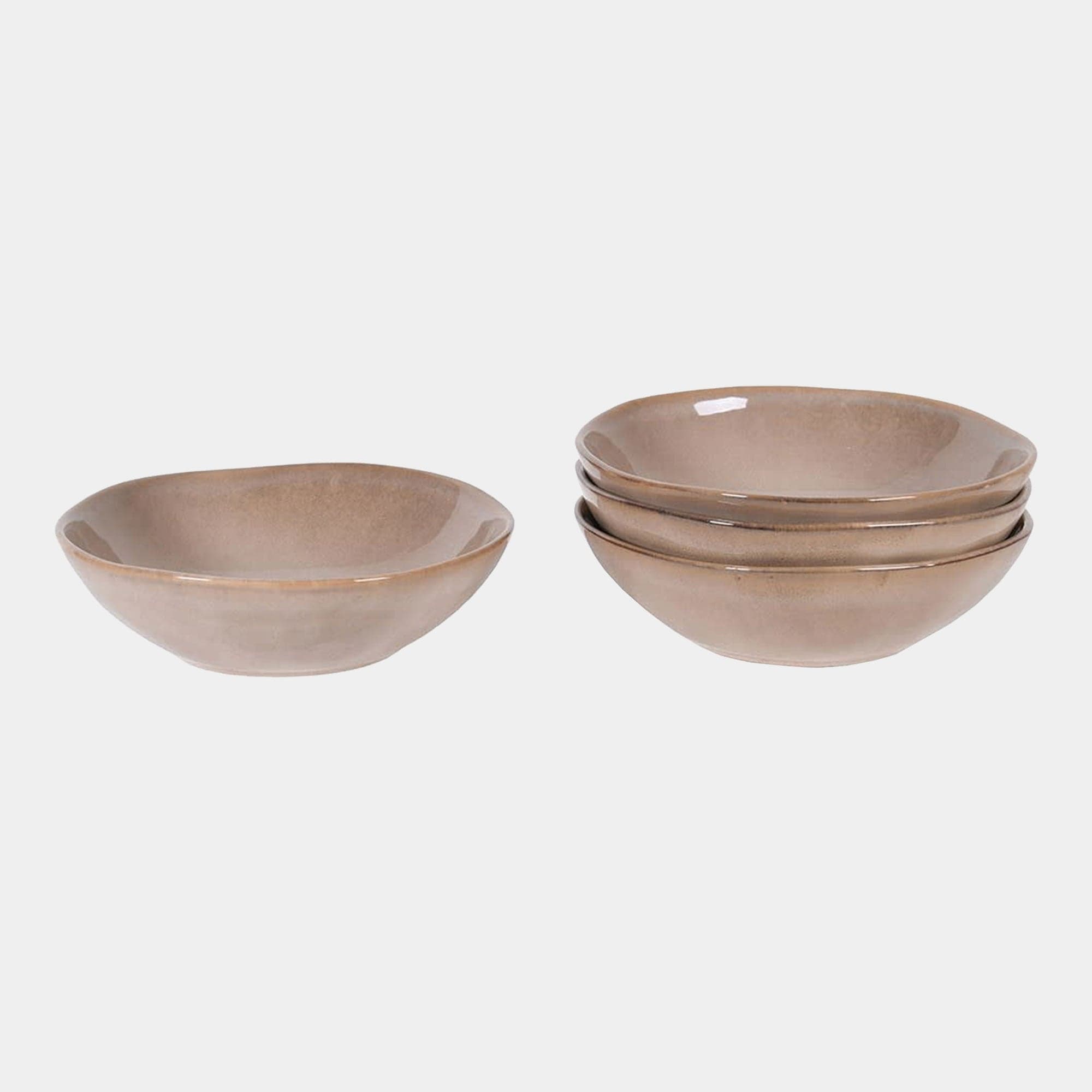 Topaz Organic - Bowls Set, Taupe