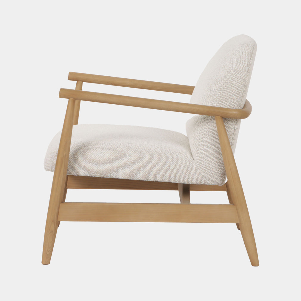 Keats - Accent Chair In Fabric White