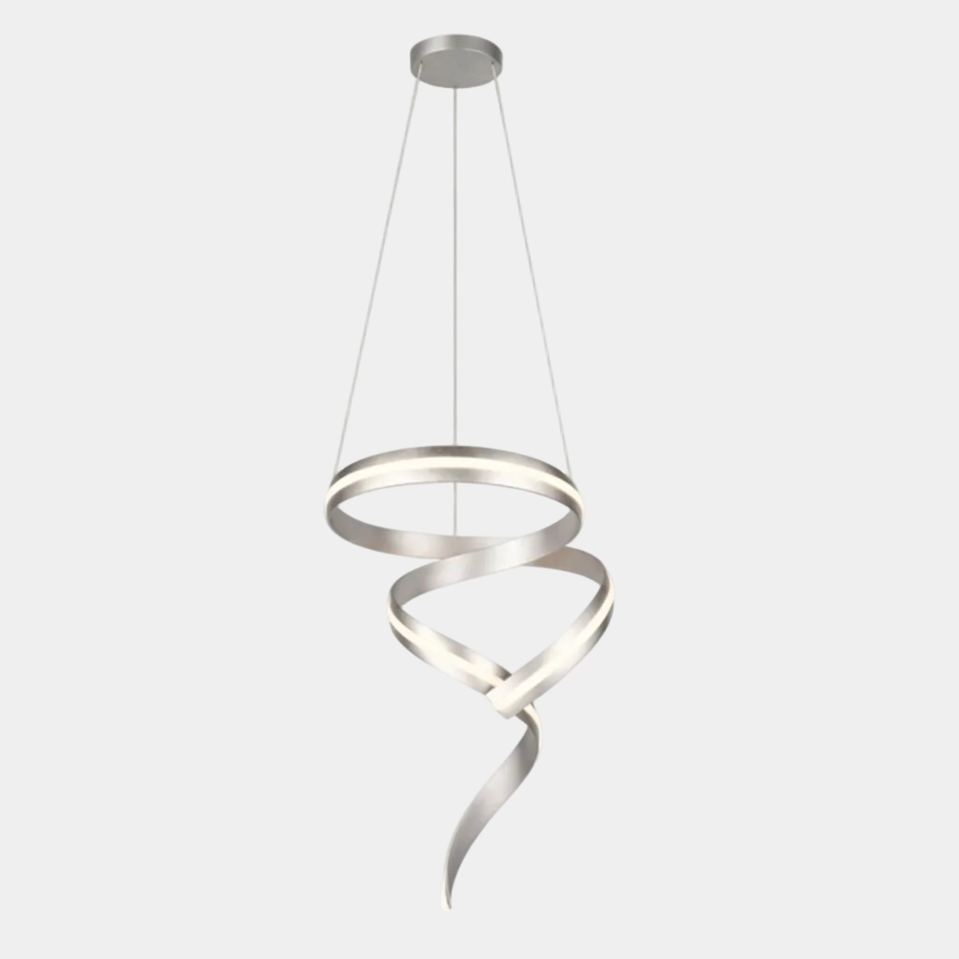 Orta Nickel - Pendant Ceiling Light, Spiral