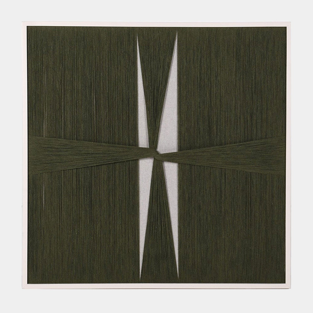 Olive Breeze - Abstract Woven Picture