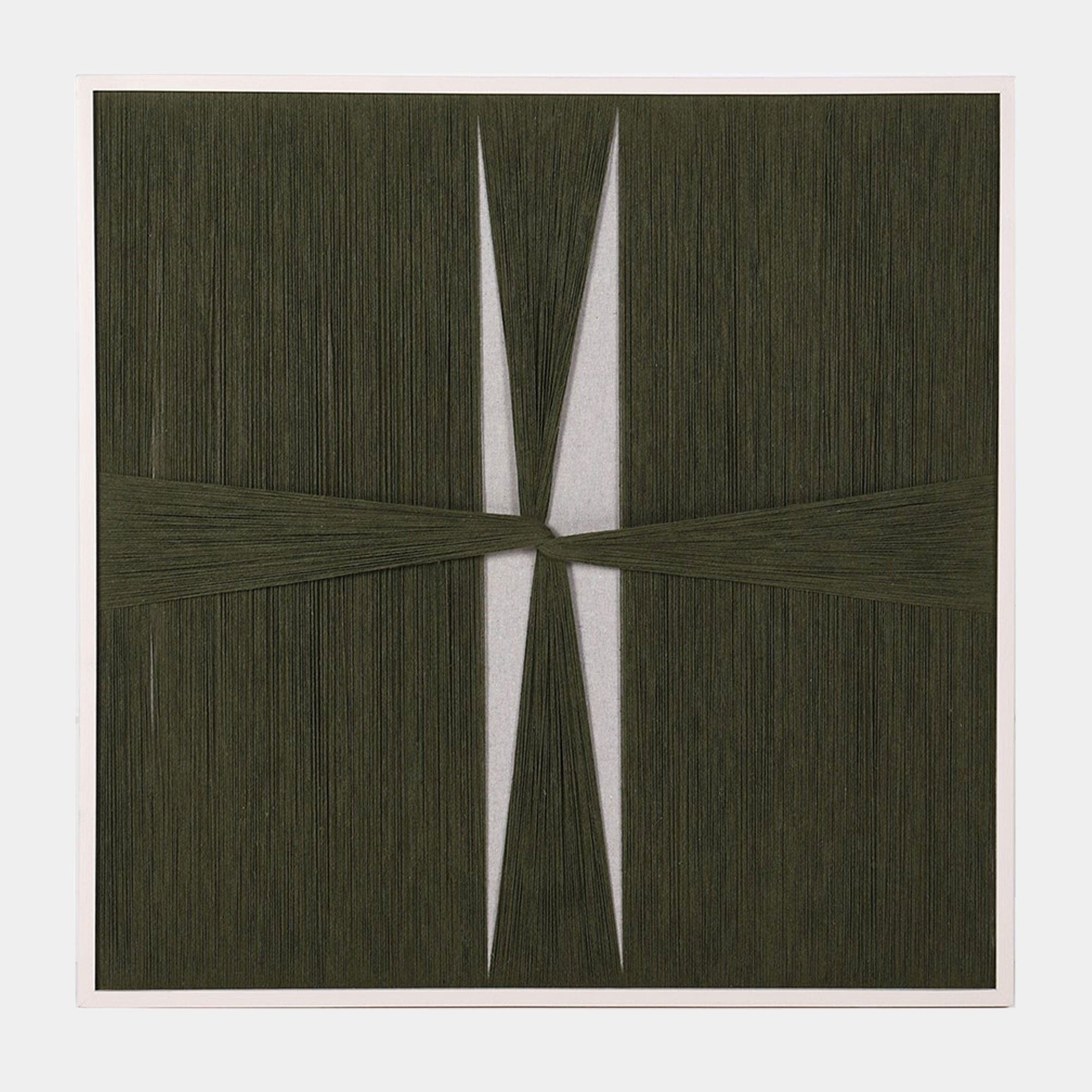 Olive Breeze - Abstract Woven Picture