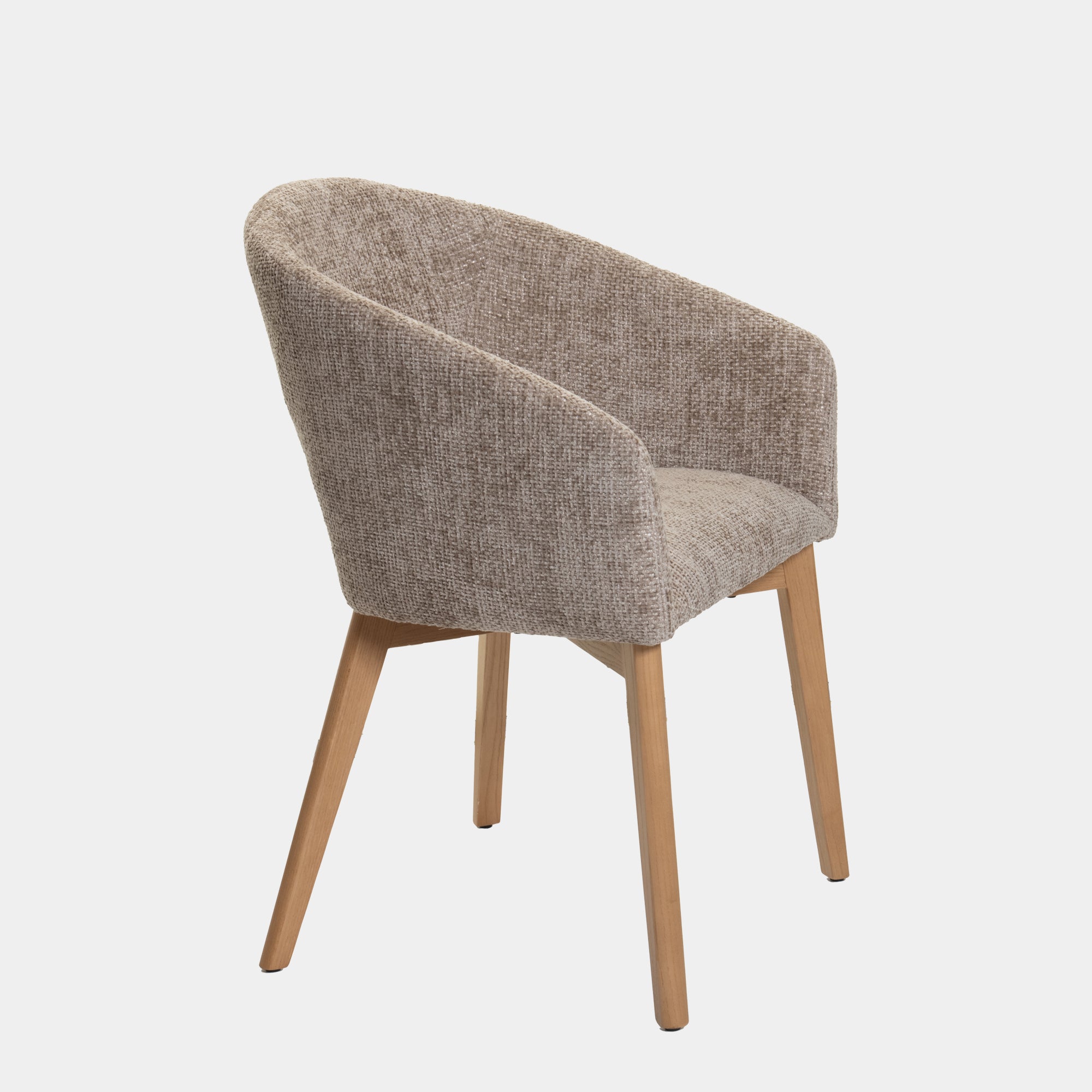 Torino - Dining Chair In Light Brown Fabric