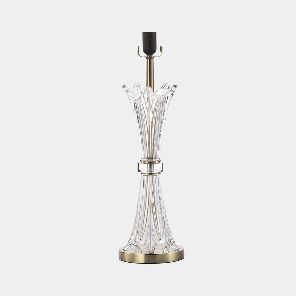 Helena - Crystal Table Lamp with Linen Shade