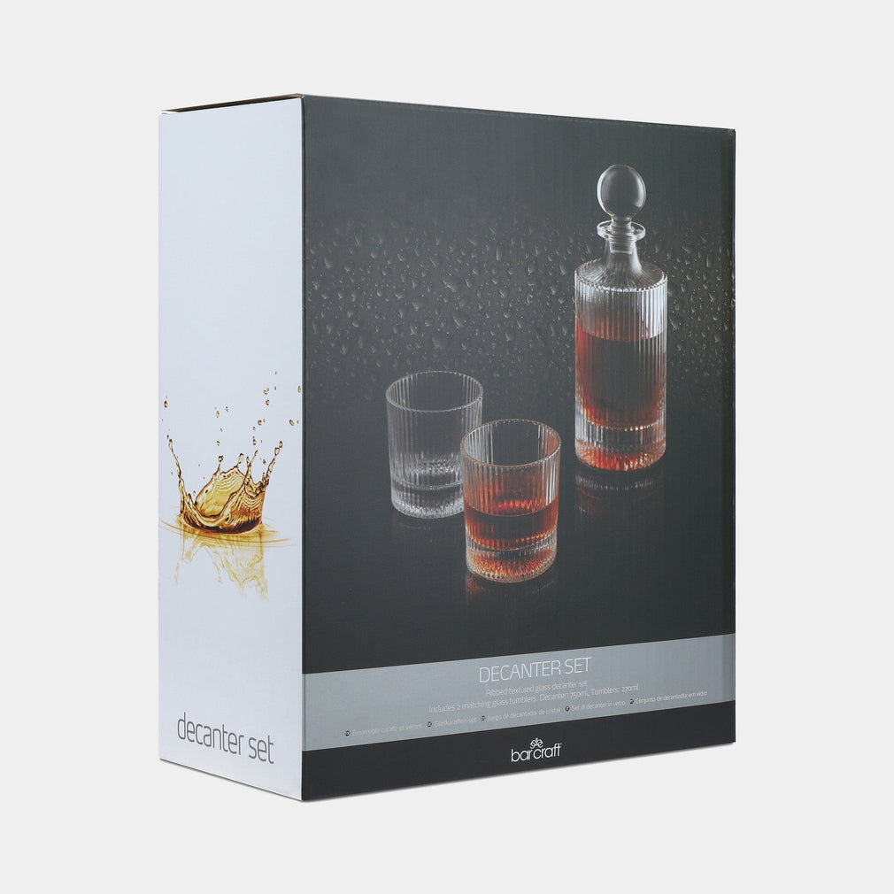 Barcraft - Decanter 3 Piece Set