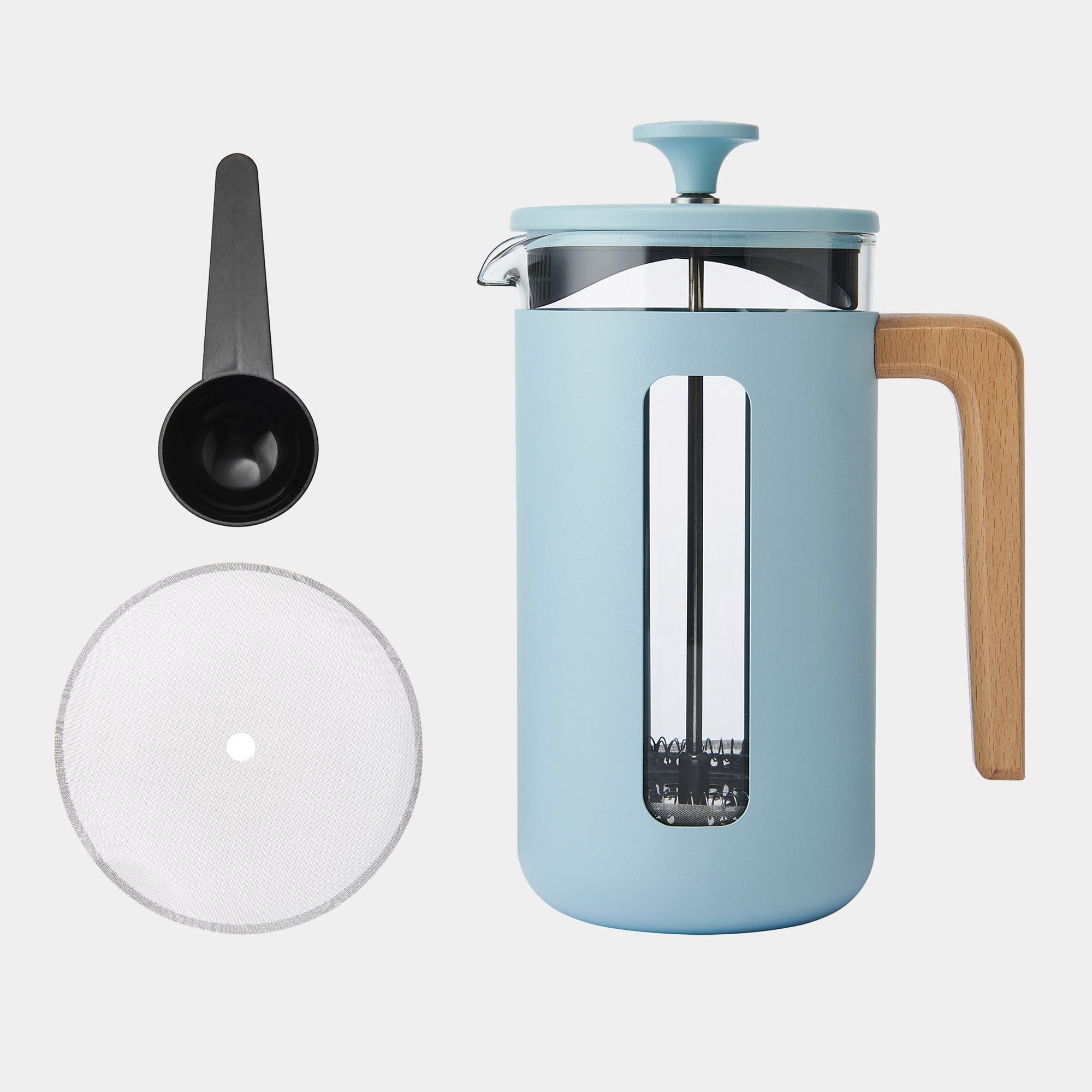 La Cafetière - Pisa Cafetiere, Sky Blue 8 Cup