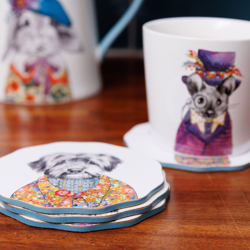 Tipperley Hill - Animal Coasters, Set of 4