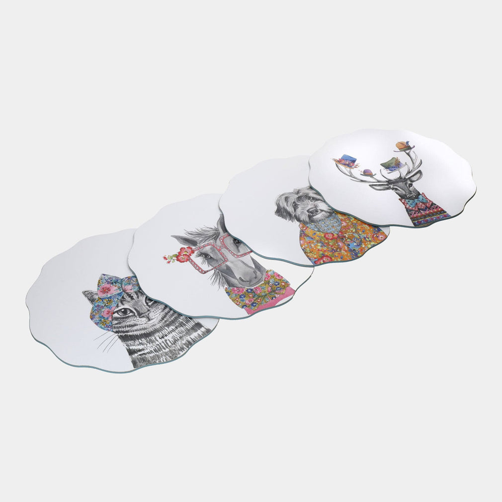 Tipperley Hill - Animal Placemats, Set of 4