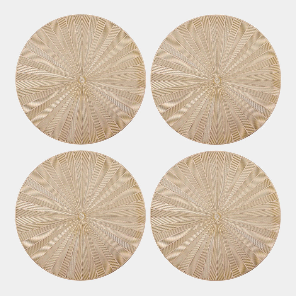 Mikasa - Gold Round Placemats Set of 4