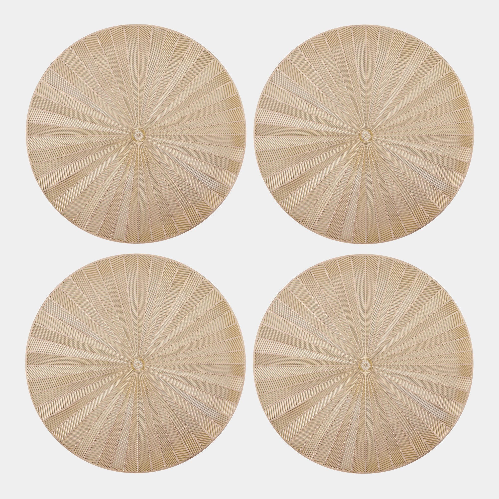 Mikasa - Gold Round Placemats Set of 4