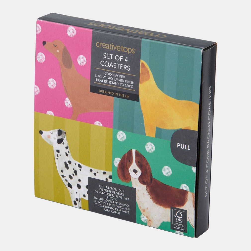 Creative Tops - Set of 4 Coasters Dog Print
