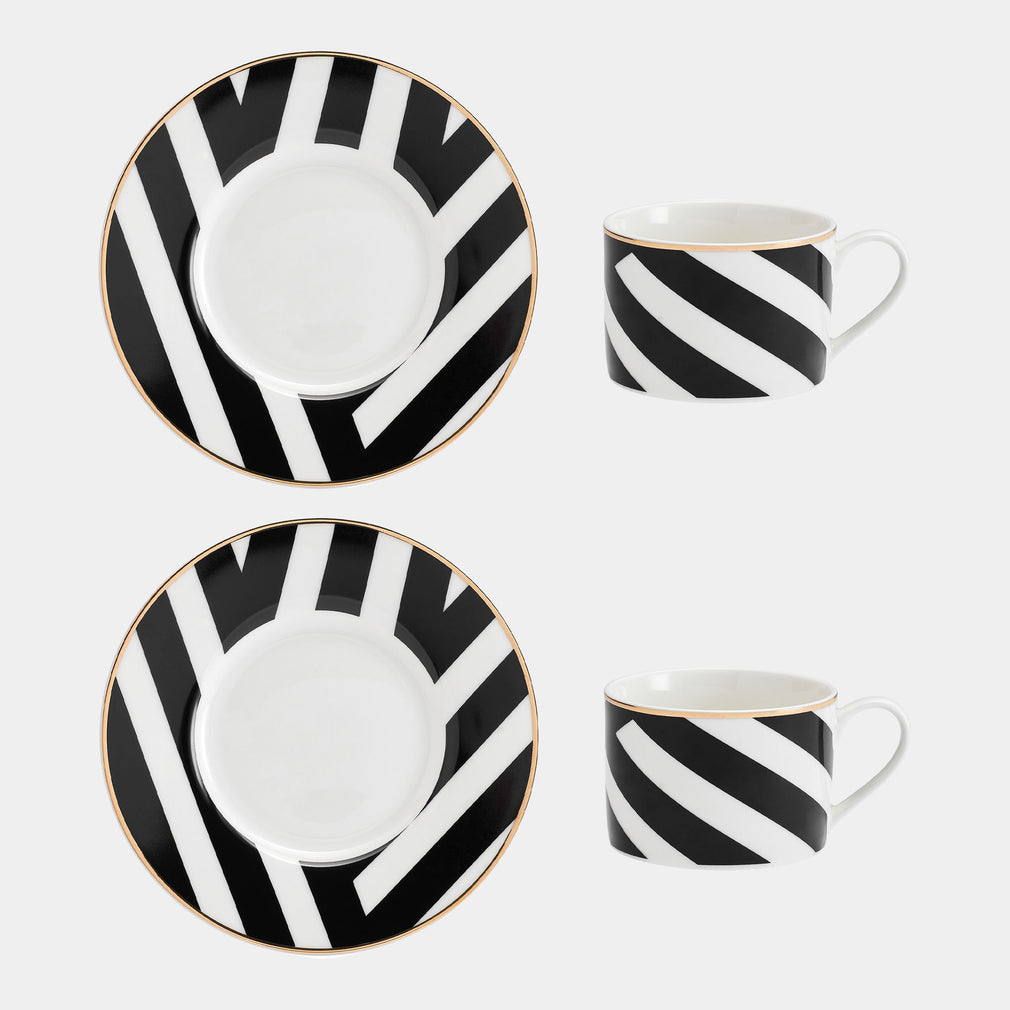 Mikasa Luxe Deco - Geo Teacups, Set of 2