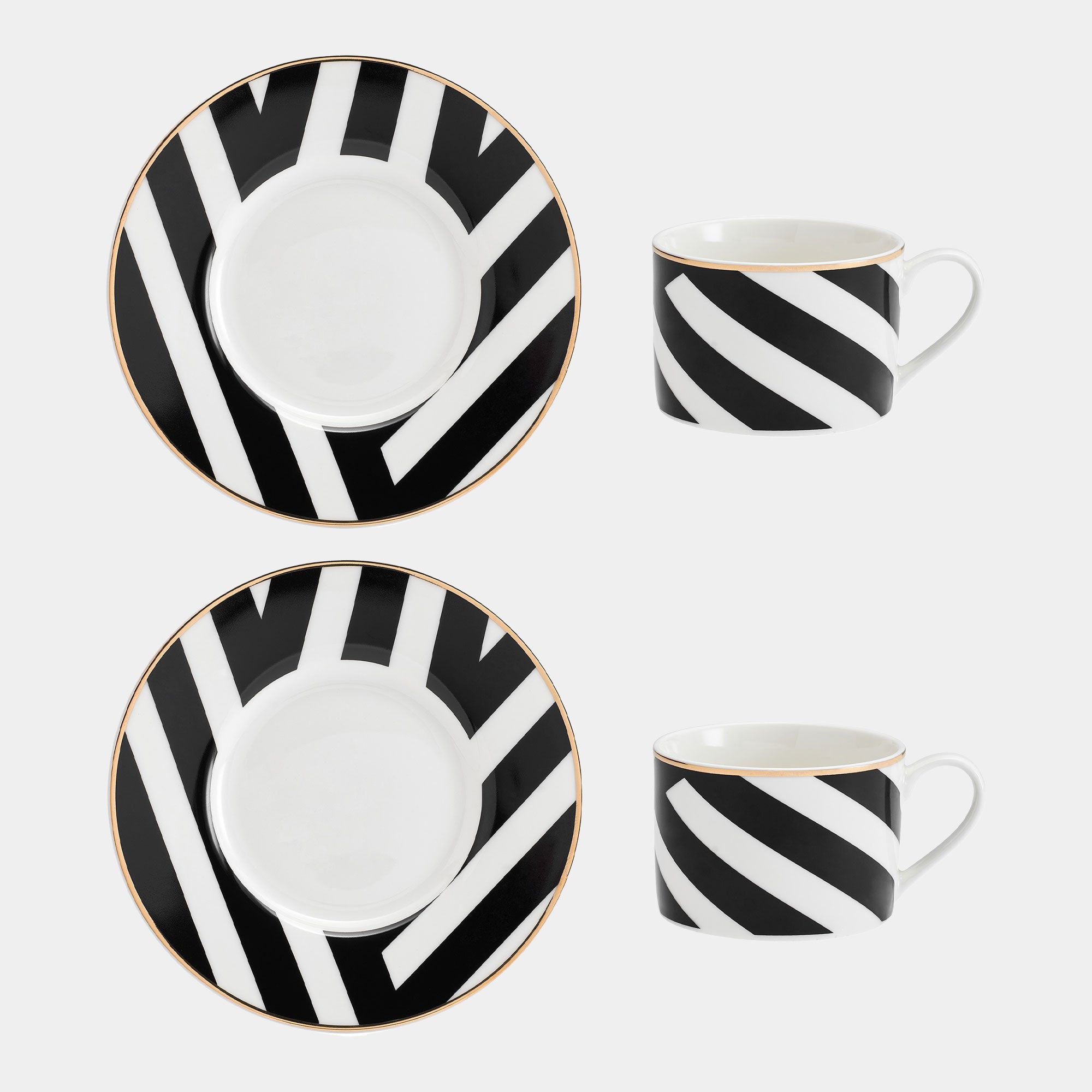 Mikasa Luxe Deco - Geo Teacups, Set of 2