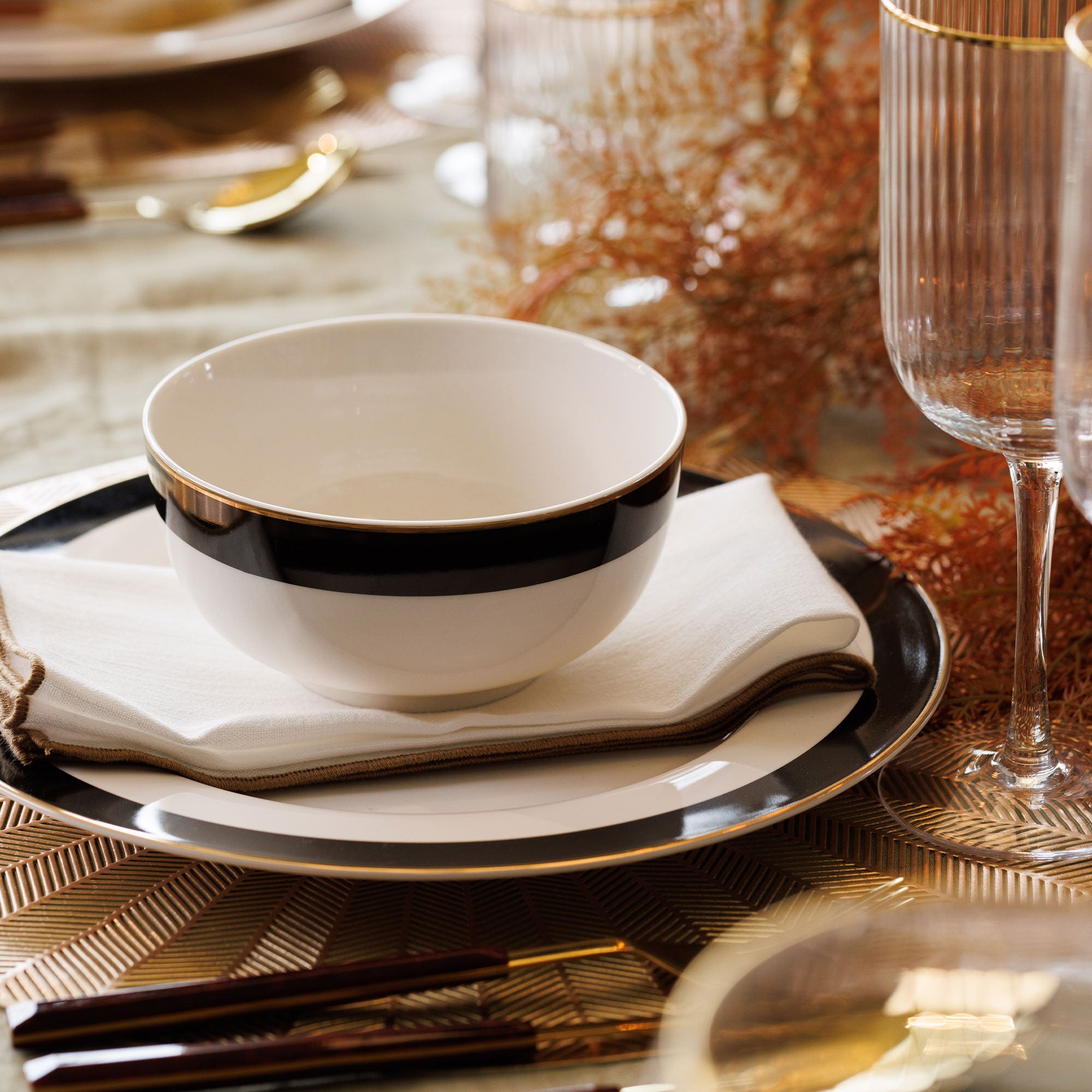 Mikasa Luxe Deco - Dinner Plates, Set of 4