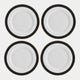 Mikasa Luxe Deco - Dinner Plates, Set of 4