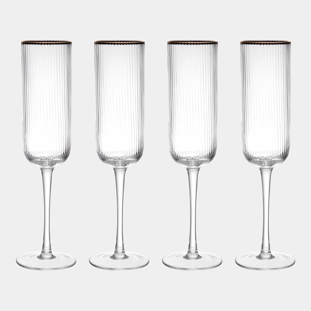 Mikasa Sorrento - Champagne Flutes, Set of 4