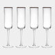 Mikasa Sorrento - Champagne Flutes, Set of 4