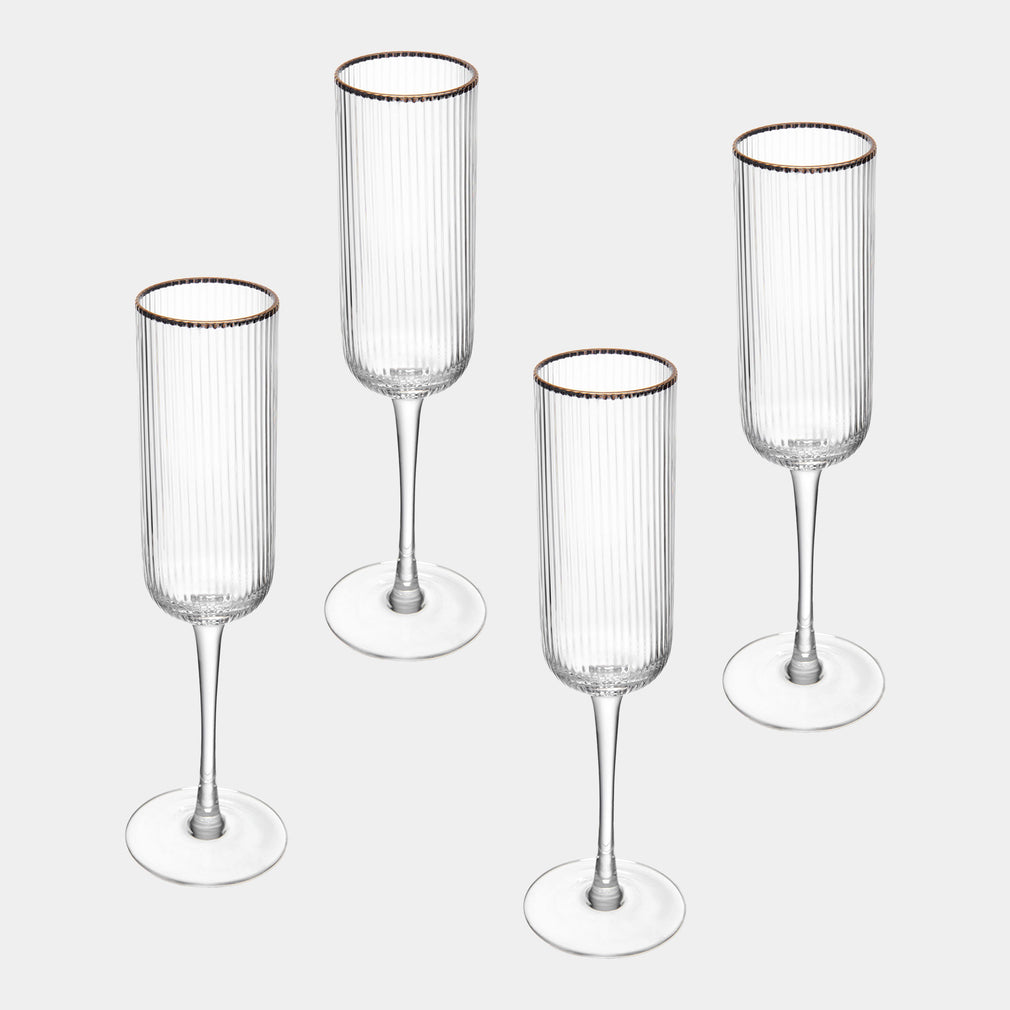 Mikasa Sorrento - Champagne Flutes, Set of 4