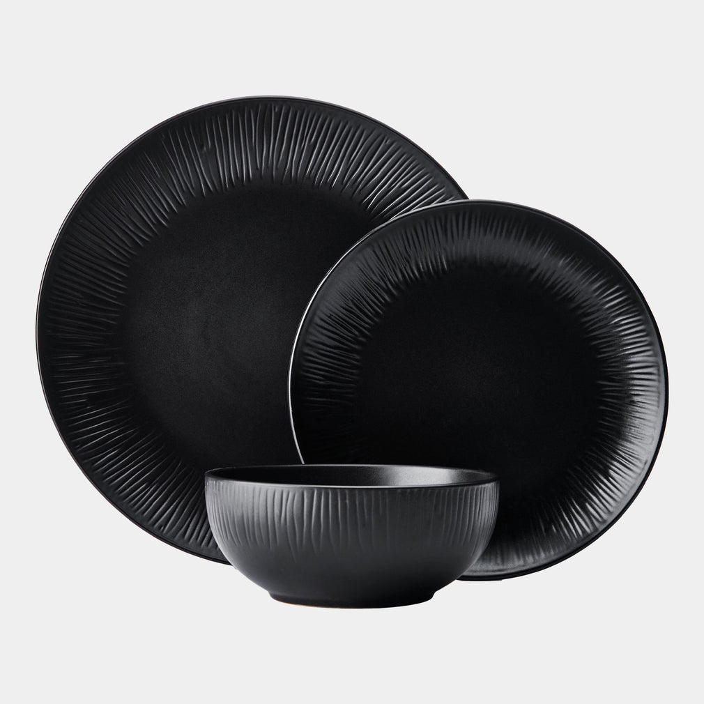 Mikasa Jardin - Midnight 12 Piece Dinner Set