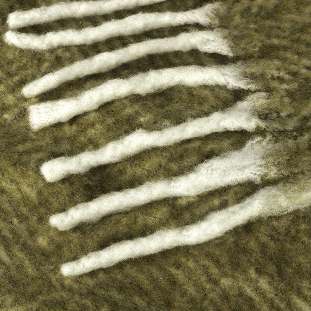Rawton - Ombre Throw Natural/Moss 130x180cm