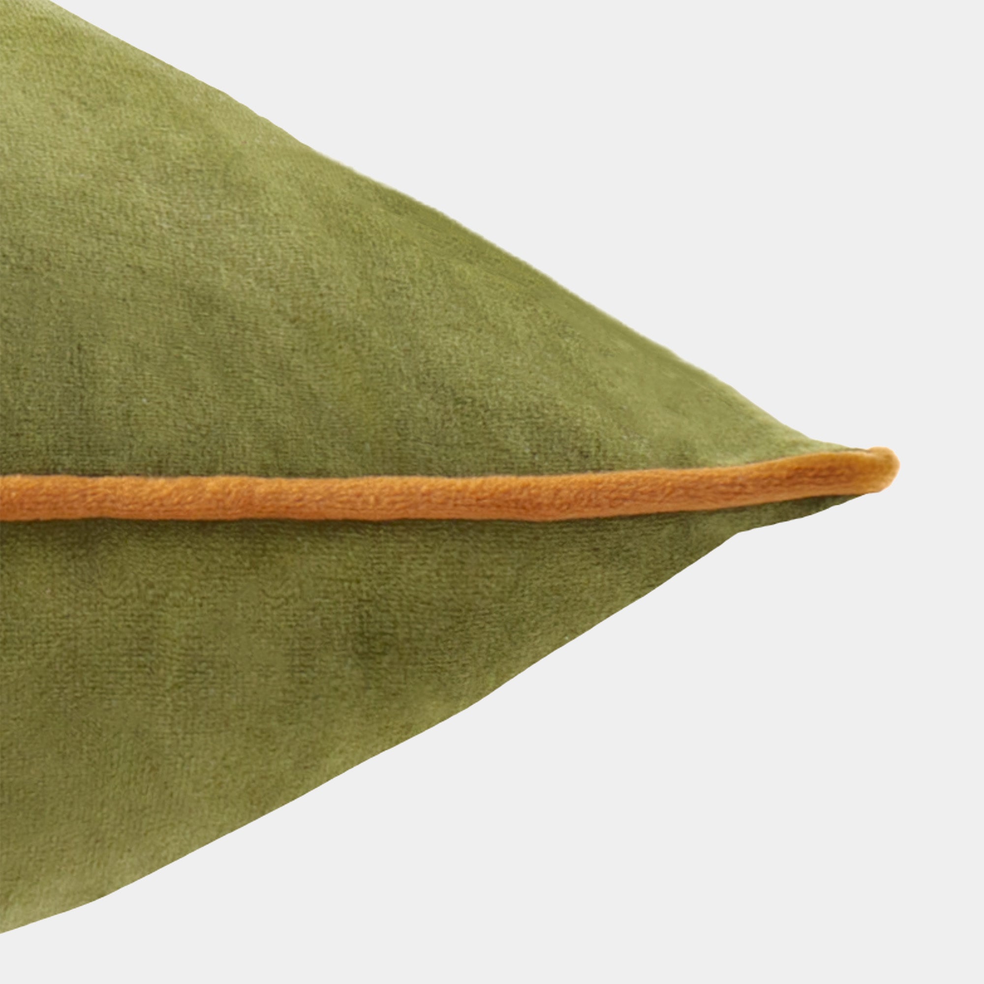 Havana Velvet Olive Ginger Cushion 55x55cm