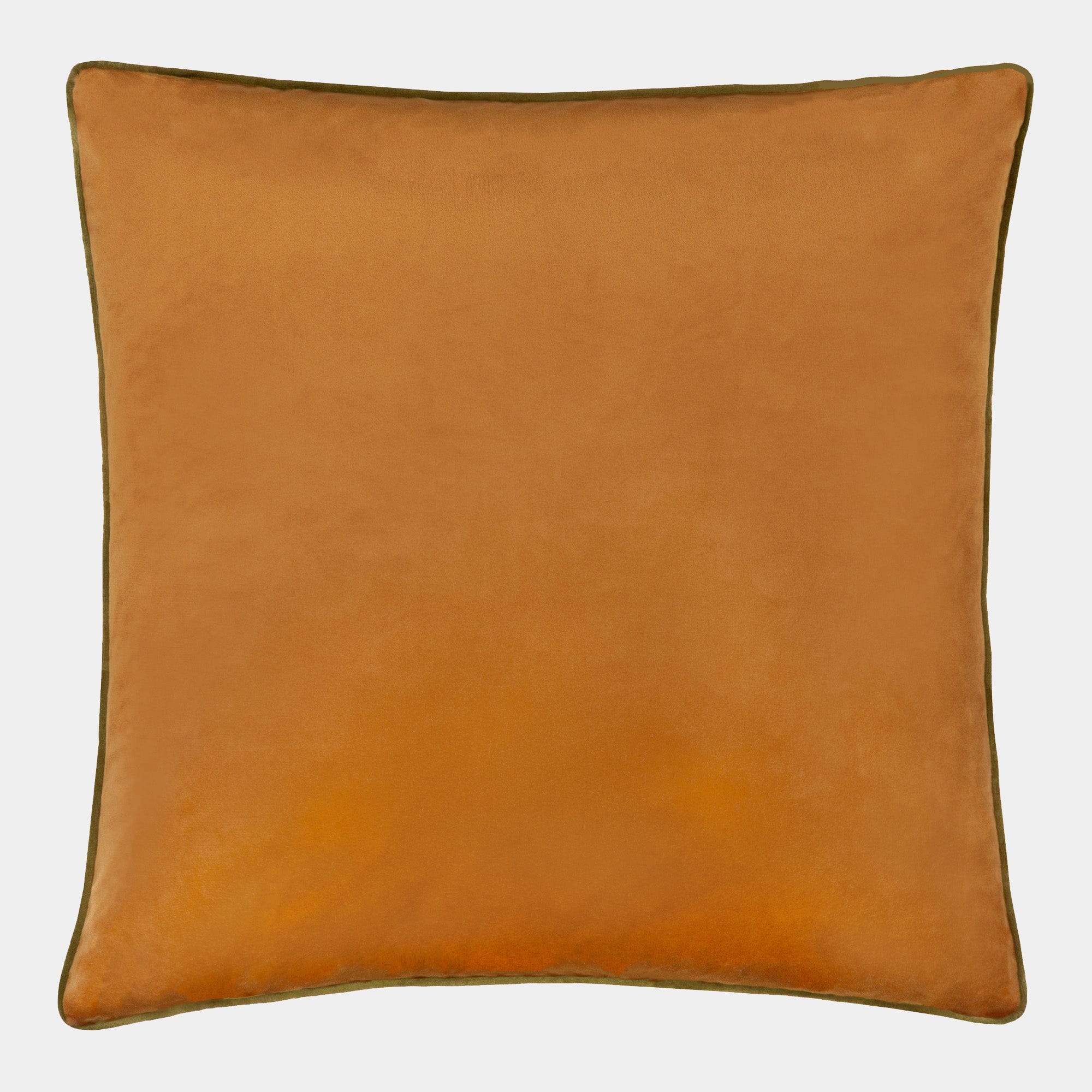 Havana Velvet Ginger Olive Cushion 55x55cm