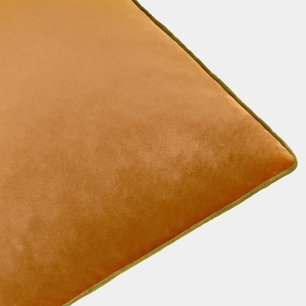 Havana Velvet Ginger Olive Cushion 55x55cm