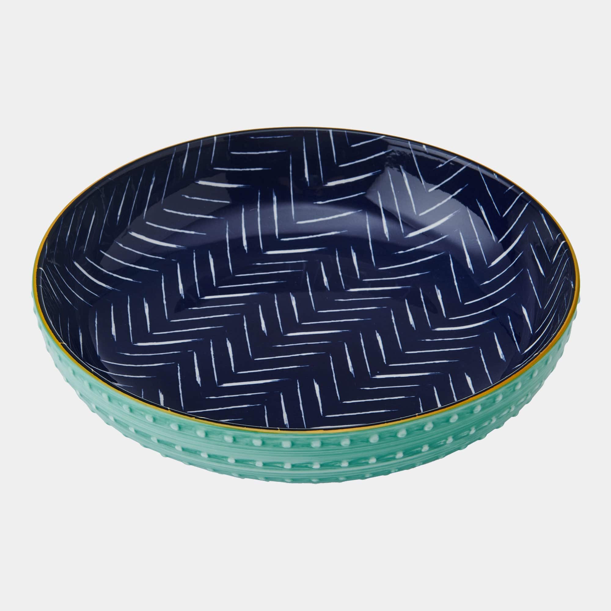 Mikasa - Indigo Chevron Pasta Bowl