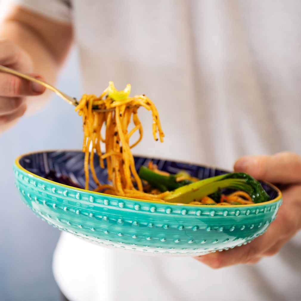 Mikasa - Indigo Chevron Pasta Bowl