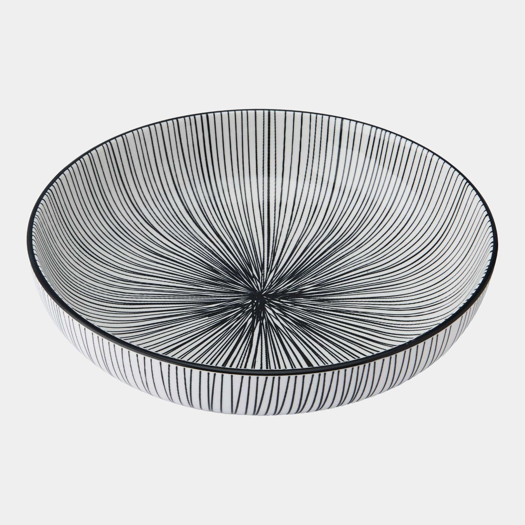 Mikasa - Black Stripe Pasta Bowl