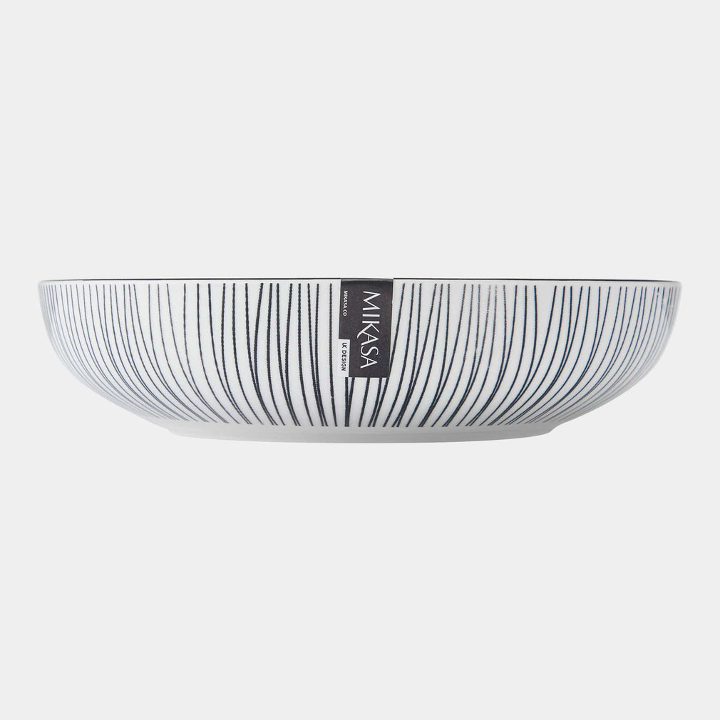 Mikasa - Black Stripe Pasta Bowl