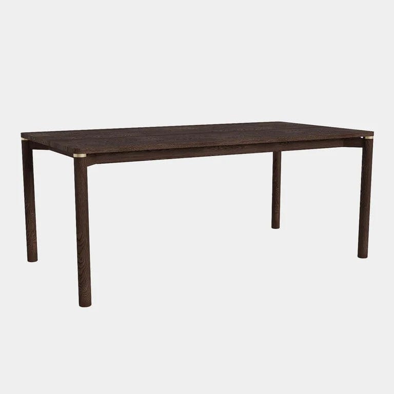 180cm Dining Table In Espresso Oil Finish With 1x 50cm Extension Leaf