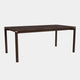 180cm Dining Table In Espresso Oil Finish With 1x 50cm Extension Leaf