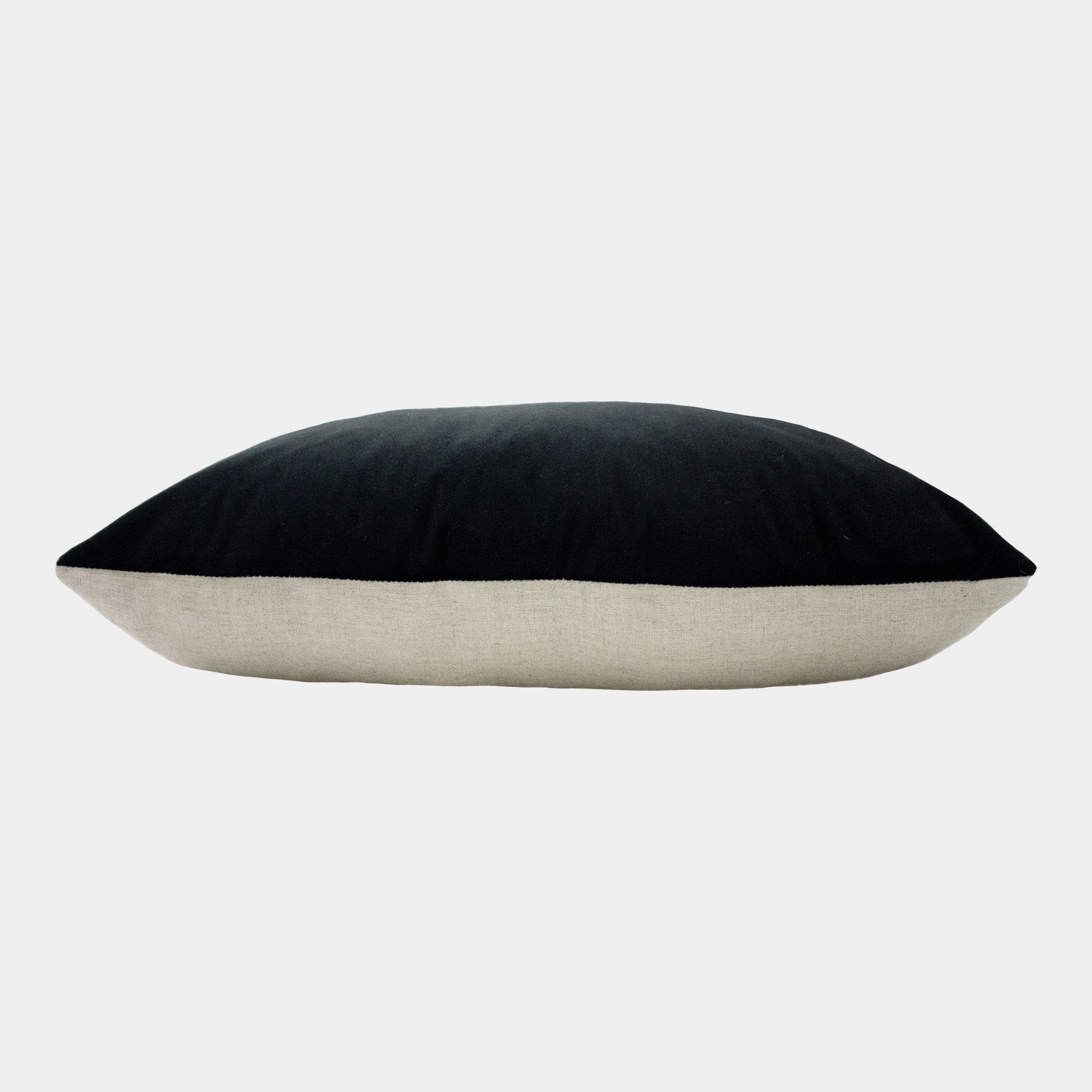 Contra - Black Bolster Cushion 40x60cm